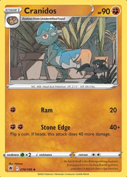 Carte Pokémon: Cranidos