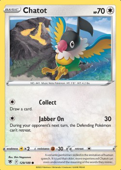 Carte Pokémon: Chatot