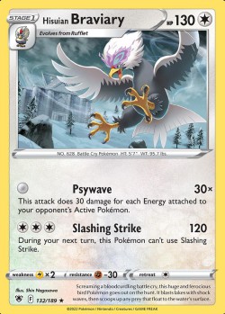 Carte Pokémon: Hisuian Braviary