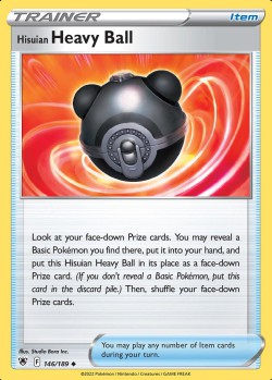 Carte Pokémon: Hisuian Heavy Ball