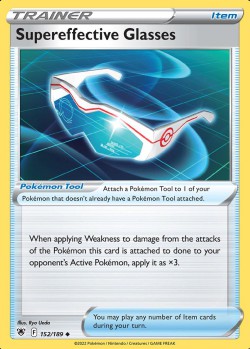 Carte Pokémon: Supereffective Glasses