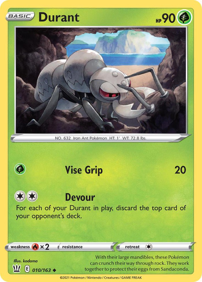 Carte Pokémon: Durant [Fermite]