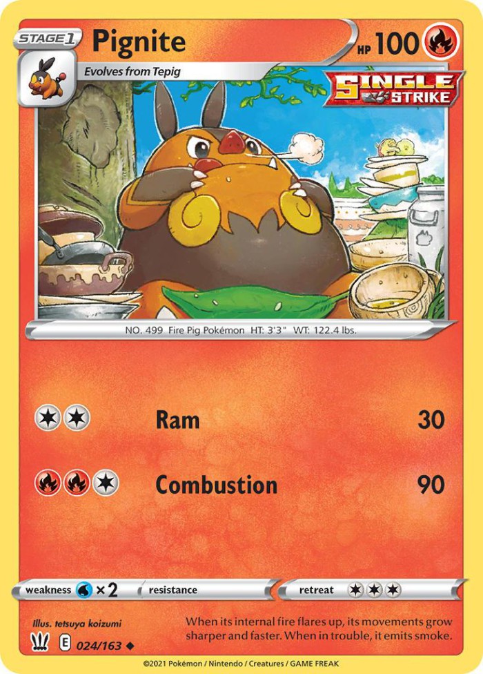 Carte Pokémon: Pignite [Grotichon]