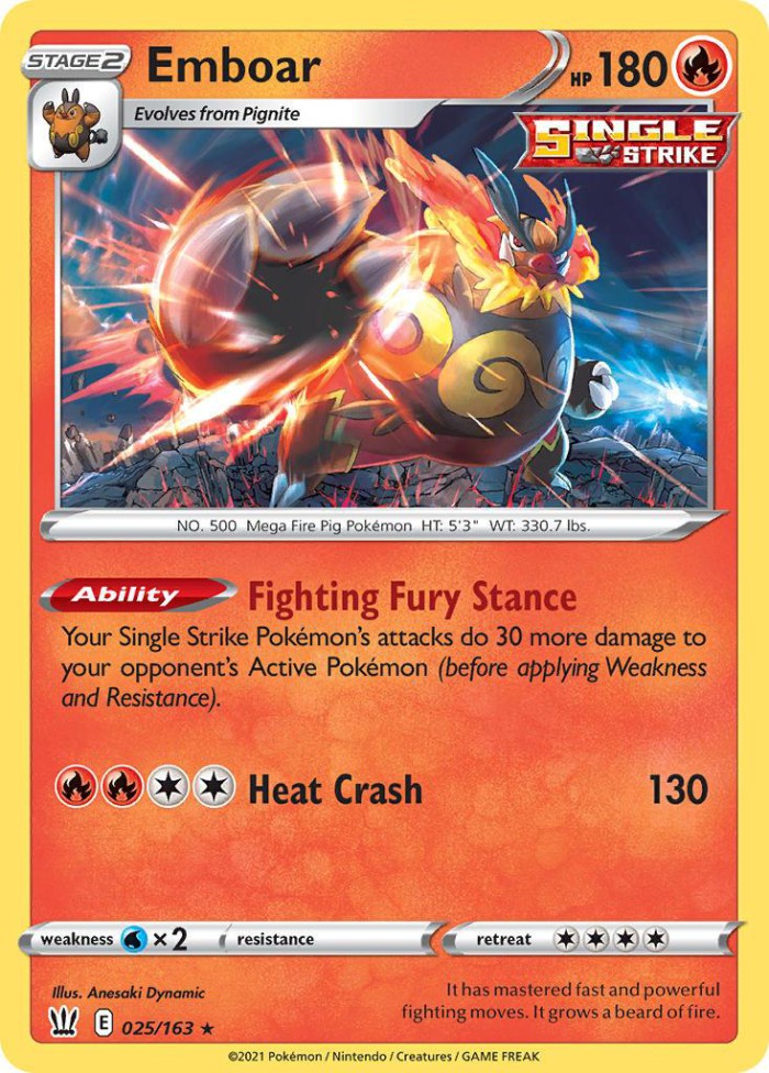 Carte Pokémon: Emboar [Roitiflam]