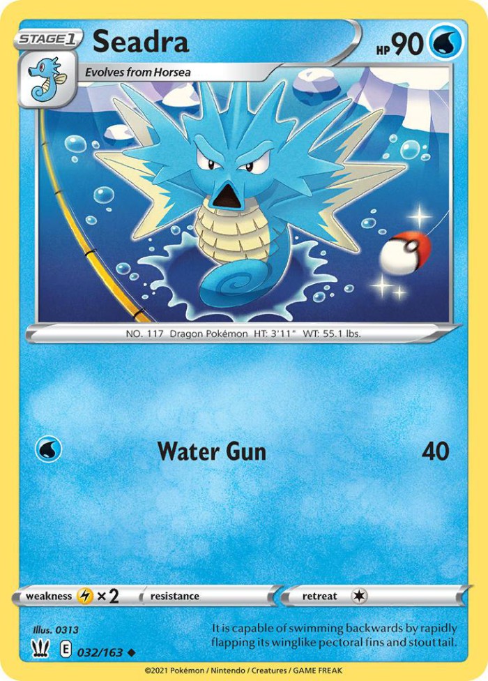 Carte Pokémon: Seadra [Hypocéan]