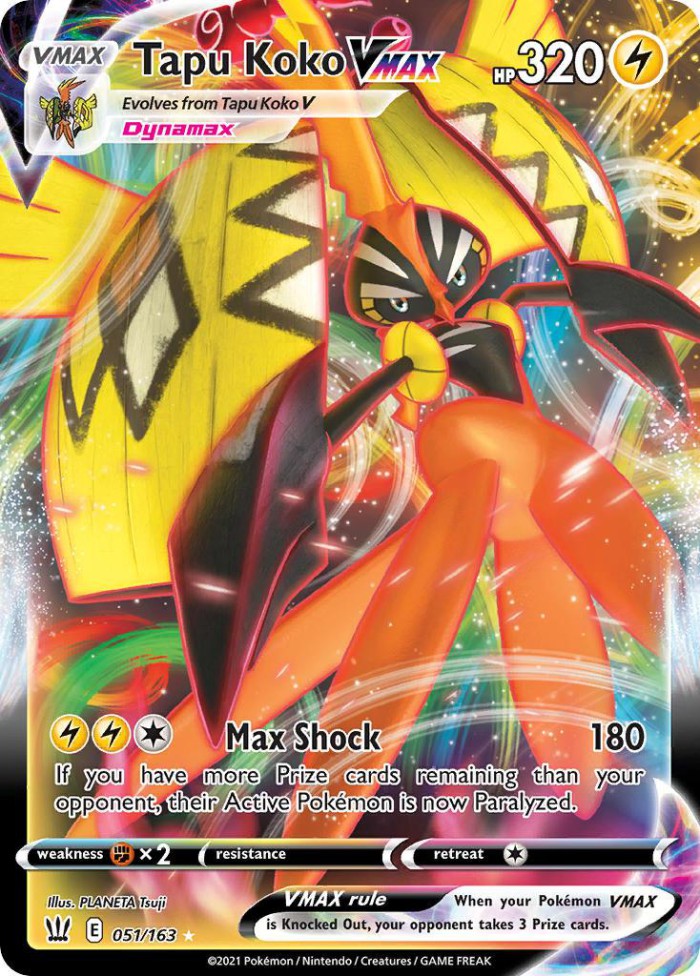 Carte Pokémon: Tapu Koko VMAX [Tokorico VMAX]