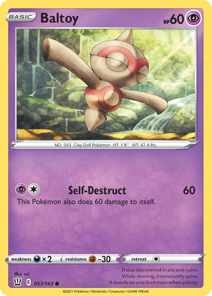 Carte Pokémon: Baltoy [Balbuto]