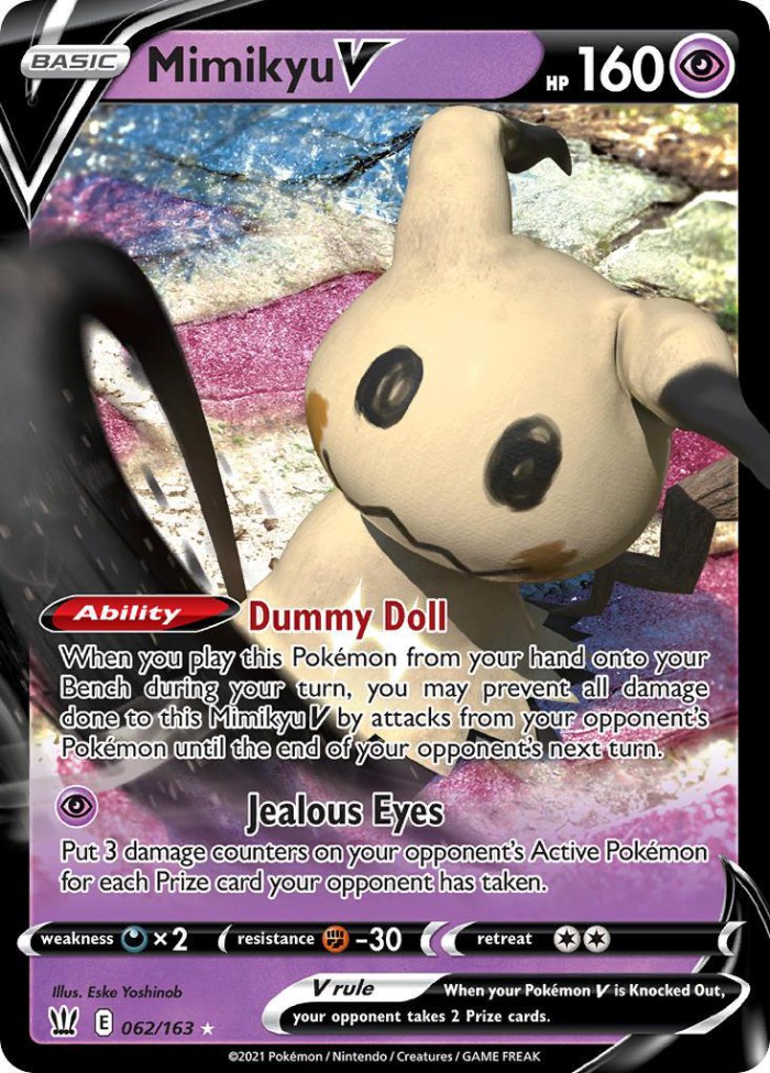 Carte Pokémon: Mimikyu V [Mimiqui V]