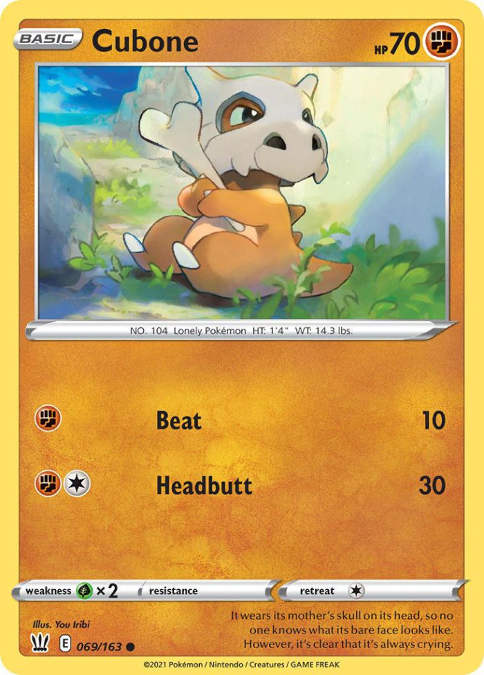 Carte Pokémon: Cubone [Osselait]