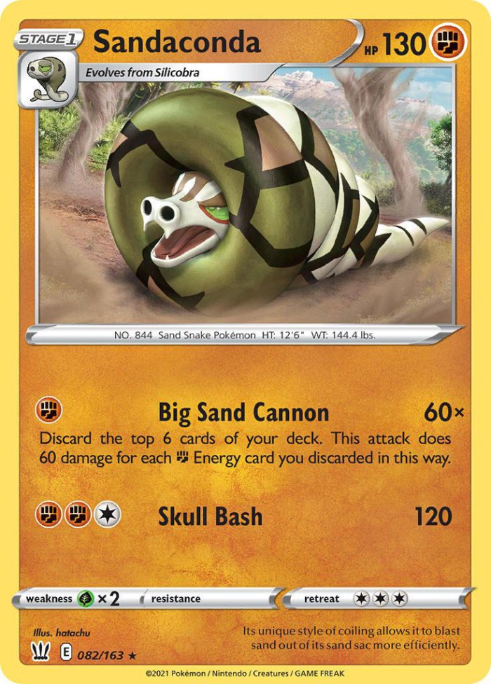 Carte Pokémon: Sandaconda [Dunaconda]