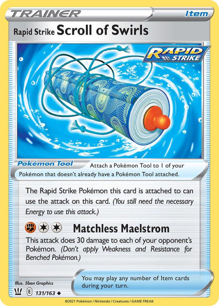 Carte Pokémon: Rapid Strike Scroll of Swirls [Rouleau Tourbillons Mille Poings]