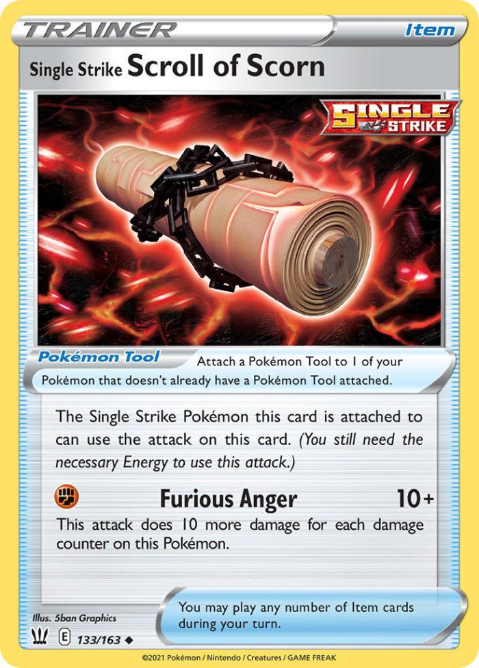 Carte Pokémon: Single Strike Scroll of Scorn [Rouleau Acerbe Poing Final]