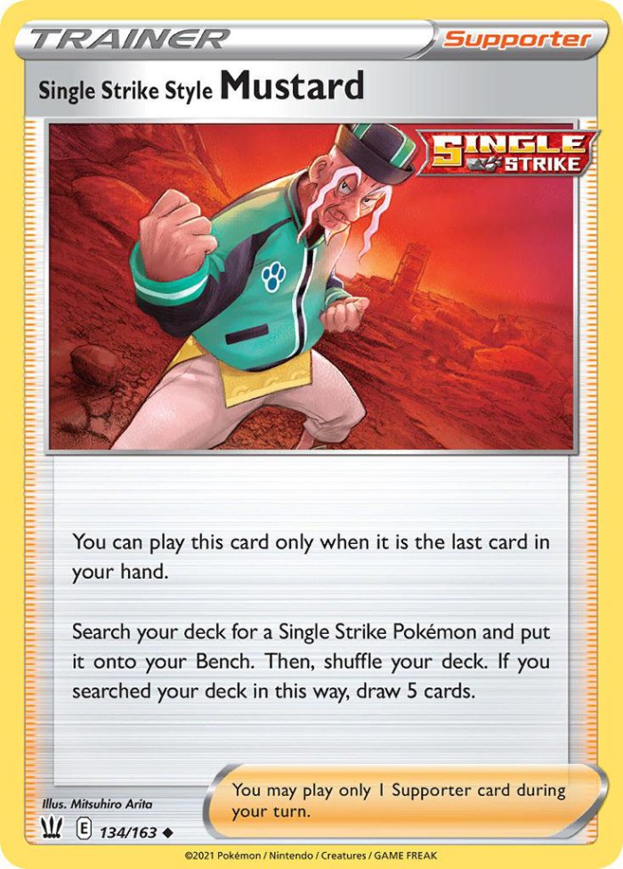 Carte Pokémon: Mustard Single Strike Style [Mustar Style Poing Final]