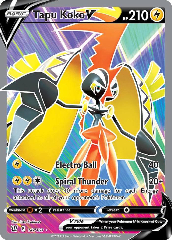 Carte Pokémon: Tapu Koko V [Tokorico V]