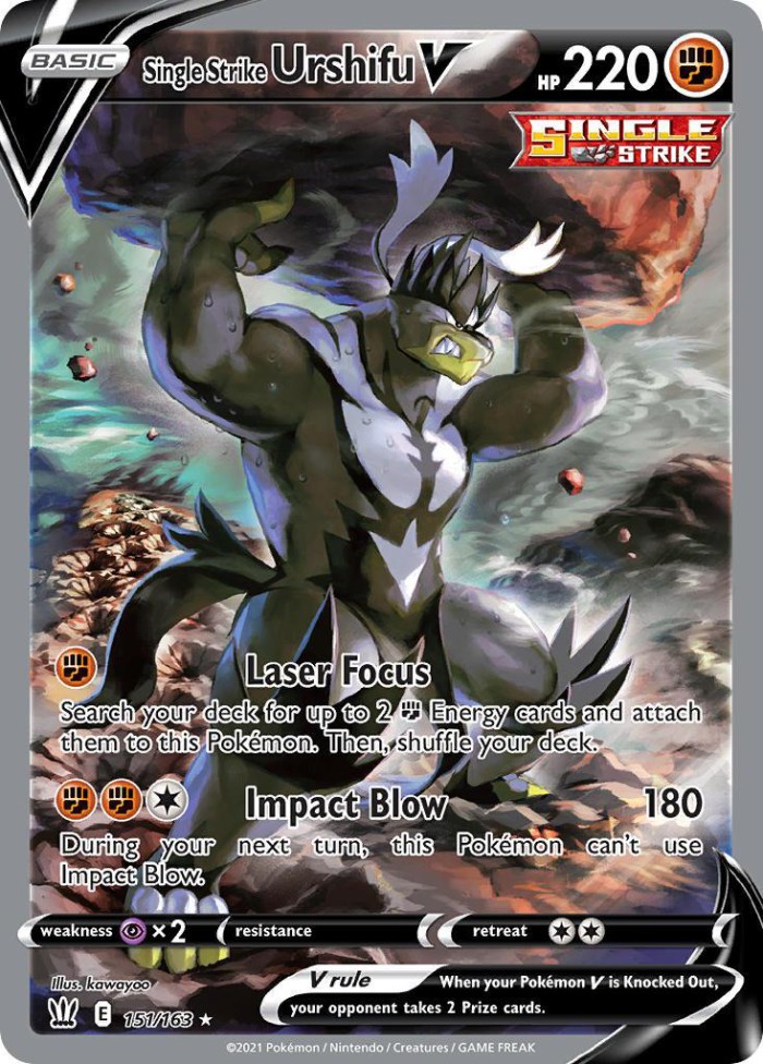 Carte Pokémon: Single Strike Urshifu V [Shifours Poing Final V]