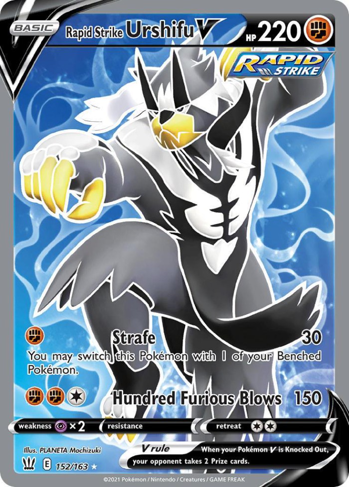 Carte Pokémon: Rapid Strike Urshifu V [Shifours  Mille Poings V]