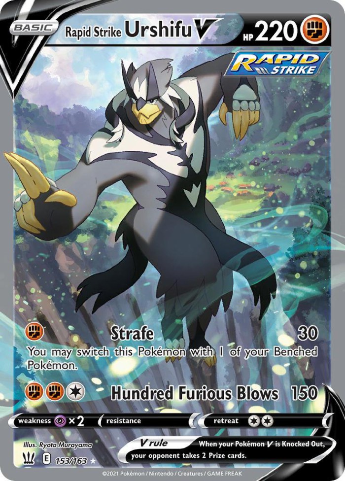 Carte Pokémon: Rapid Strike Urshifu V [Shifours  Mille Poings V]