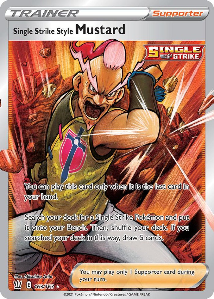 Carte Pokémon: Mustard Single Strike Style [Mustar Style Poing Final]