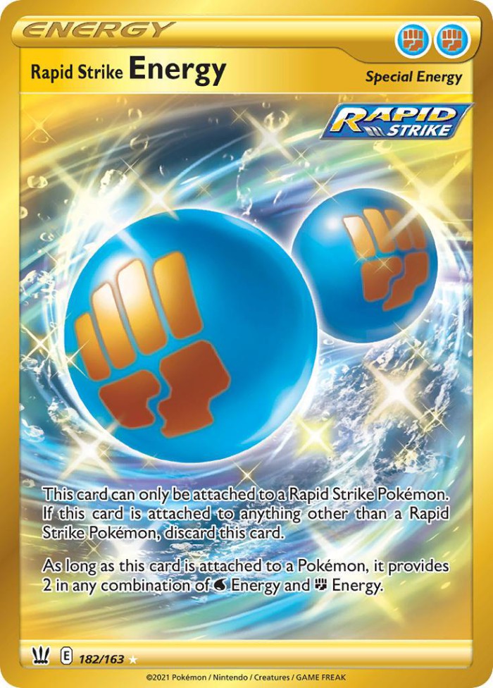 Carte Pokémon: Rapid Strike Energy [Énergie Mille Poings]