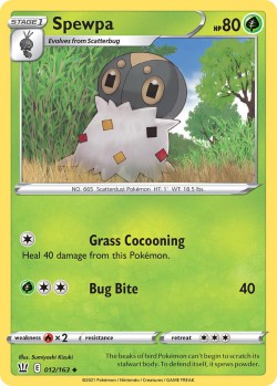 Carte Pokémon: Spewpa