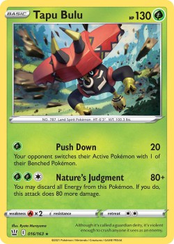 Carte Pokémon: Tapu Bulu