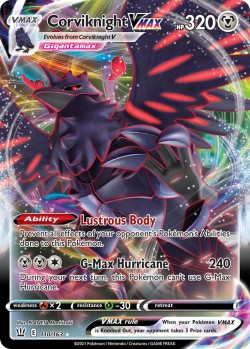 Carte Pokémon: Corviknight VMAX