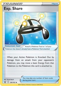 Carte Pokémon: Exp. Share