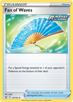 Carte Pokémon: Fan of Waves