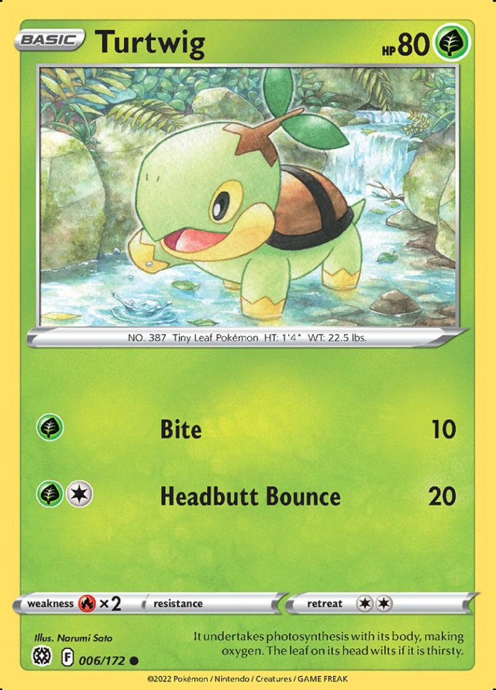 Carte Pokémon: Turtwig [Tortipouss]