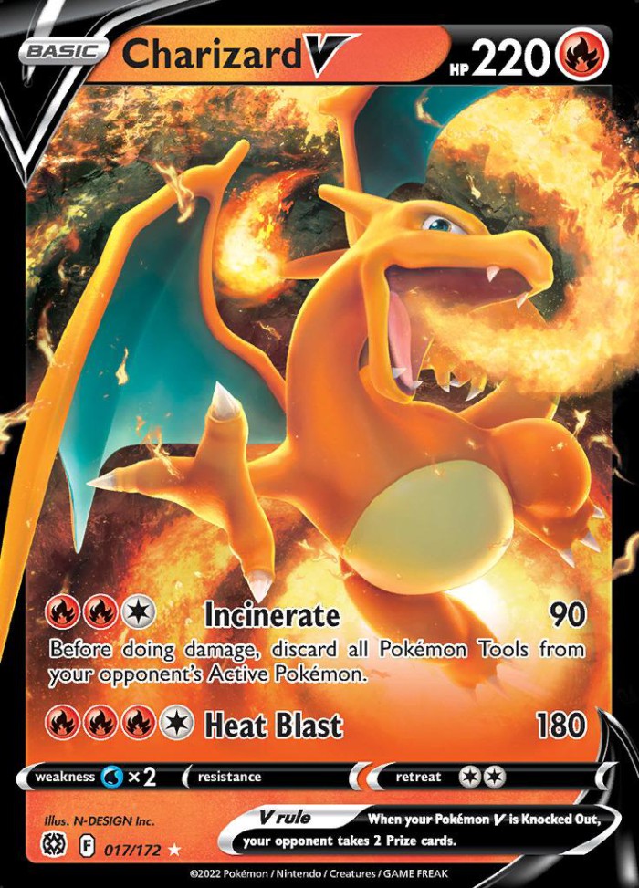 Carte Pokémon: Charizard V [Dracaufeu V]