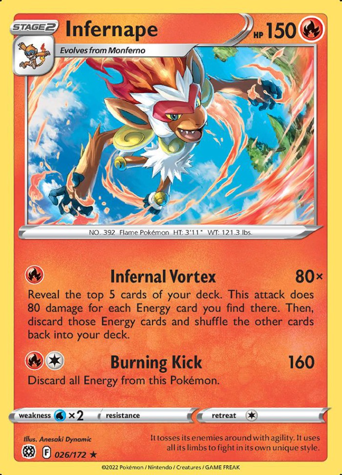 Carte Pokémon: Infernape [Simiabraz]