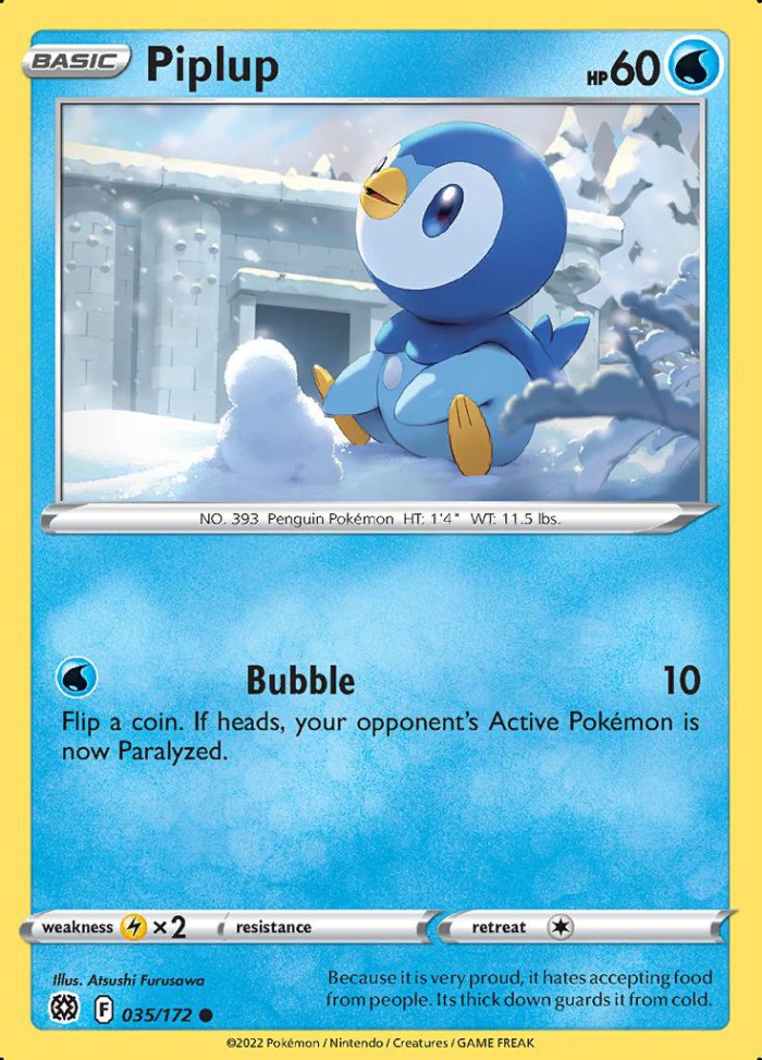 Carte Pokémon: Piplup [Tiplouf]