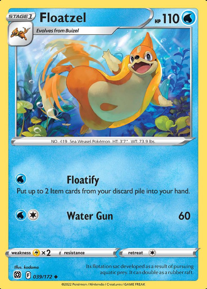 Carte Pokémon: Floatzel [Mustéflott]