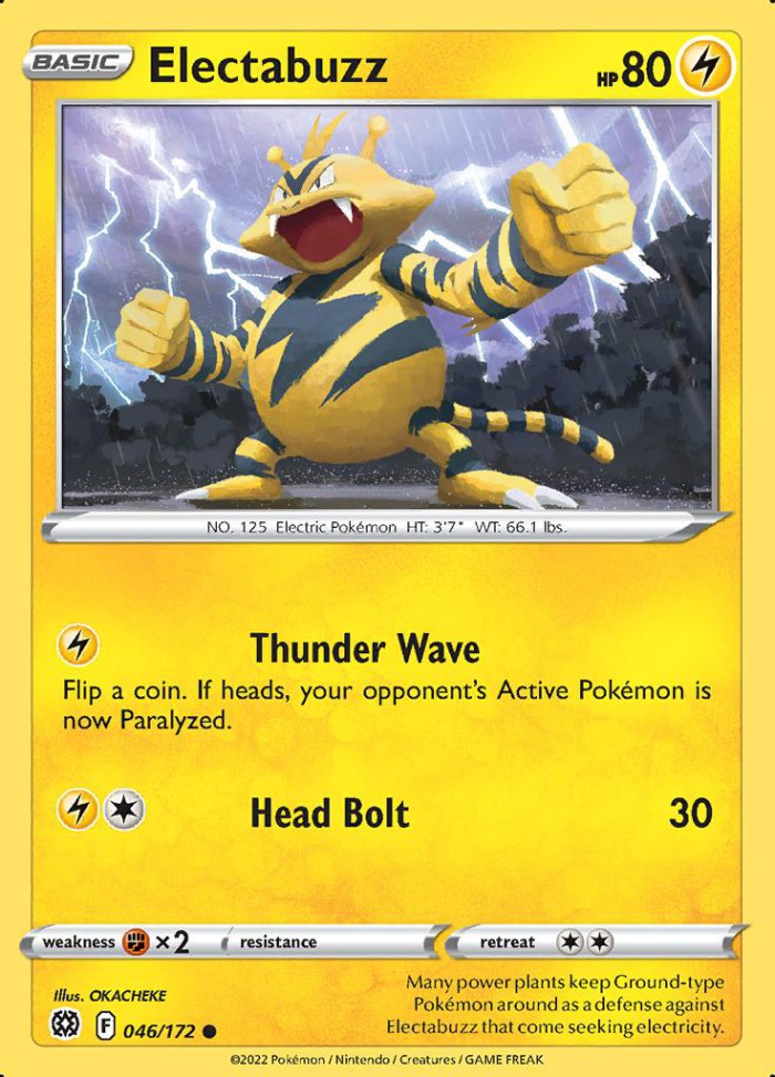 Carte Pokémon: Electabuzz [Élektek]