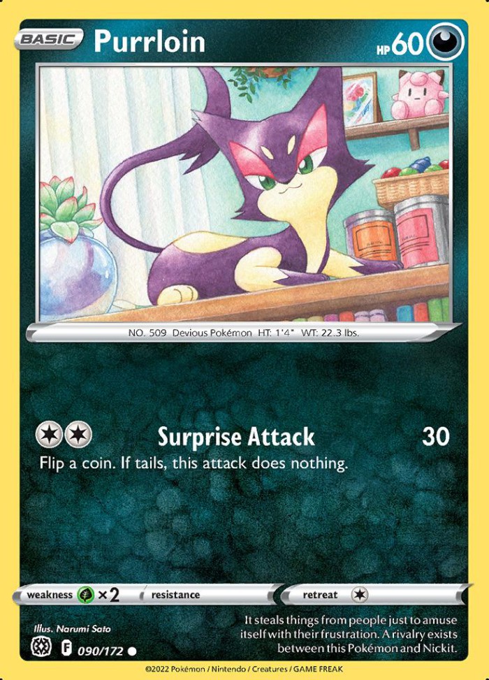 Carte Pokémon: Purrloin [Chacripan]