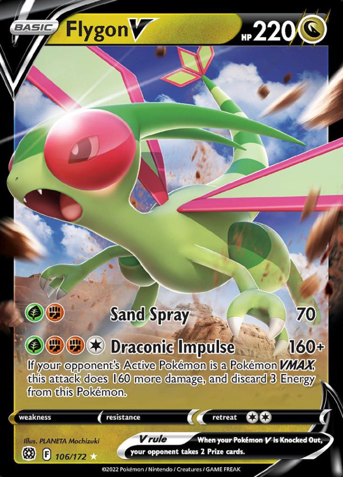 Carte Pokémon: Flygon V [Libégon V]