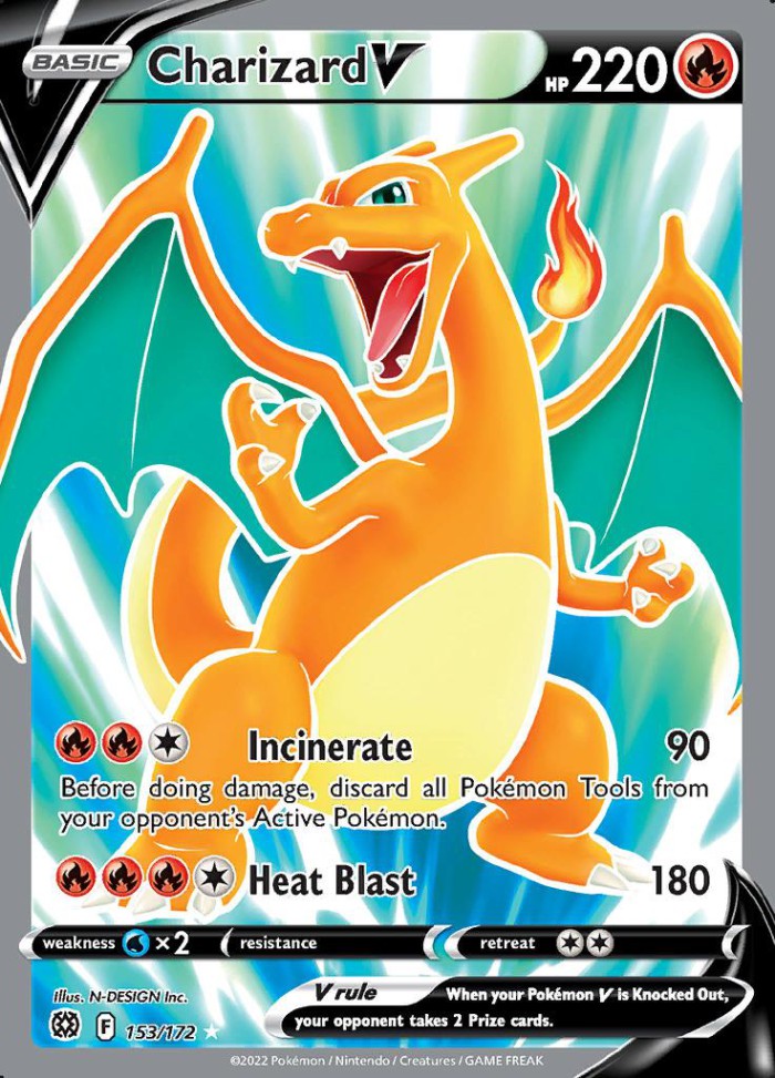 Carte Pokémon: Charizard V [Dracaufeu V]