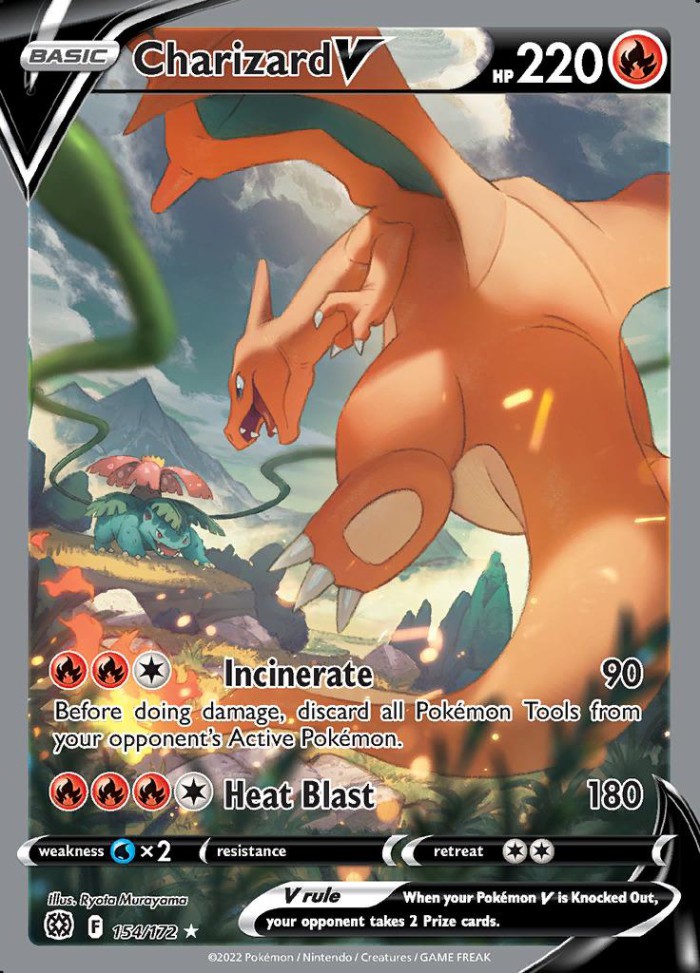 Carte Pokémon: Charizard V [Dracaufeu V]