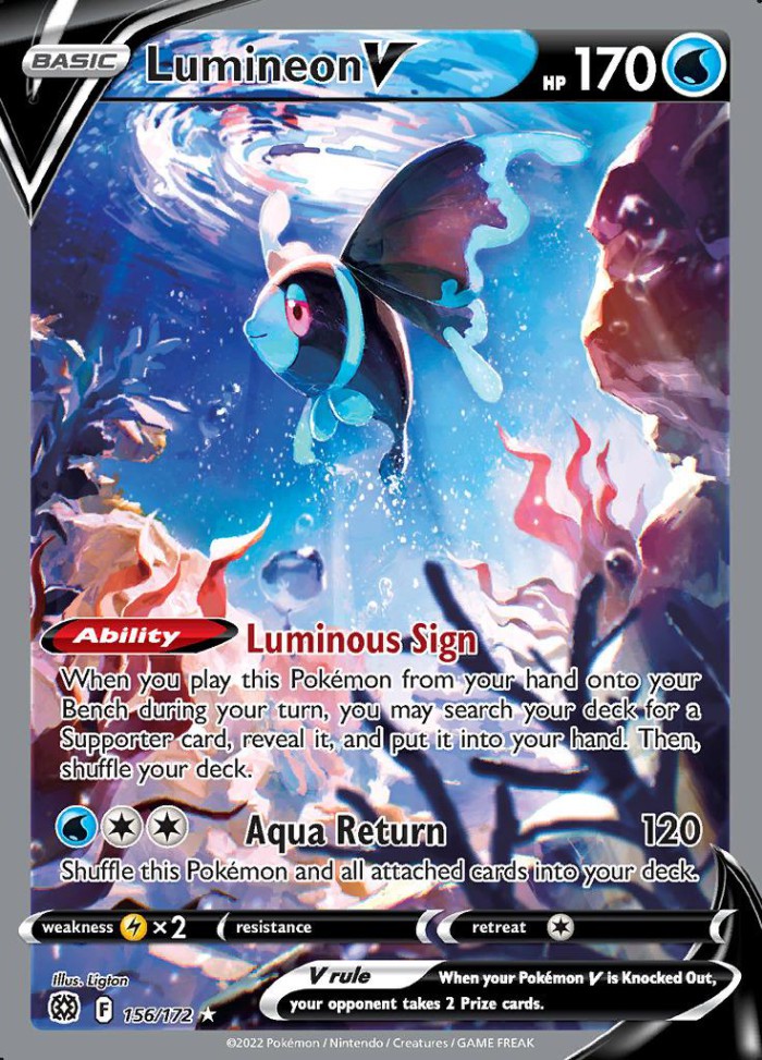 Carte Pokémon: Lumineon V [Luminéon V]