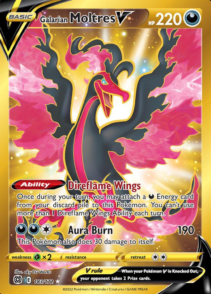 Carte Pokémon: Galarian Moltres V [Sulfura de Galar V]