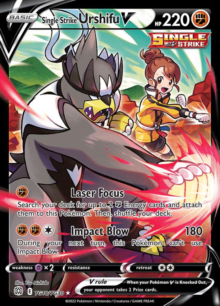 Carte Pokémon: Single Strike Urshifu V [Shifours Poing Final V]