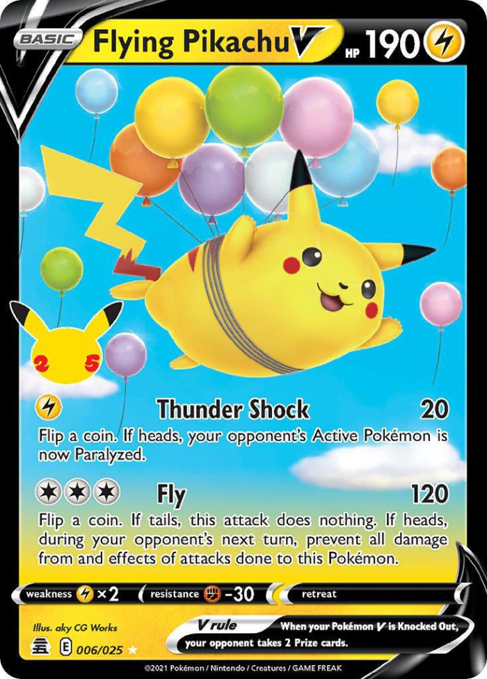 Carte Pokémon: Flying Pikachu V [Pikachu Volant V]