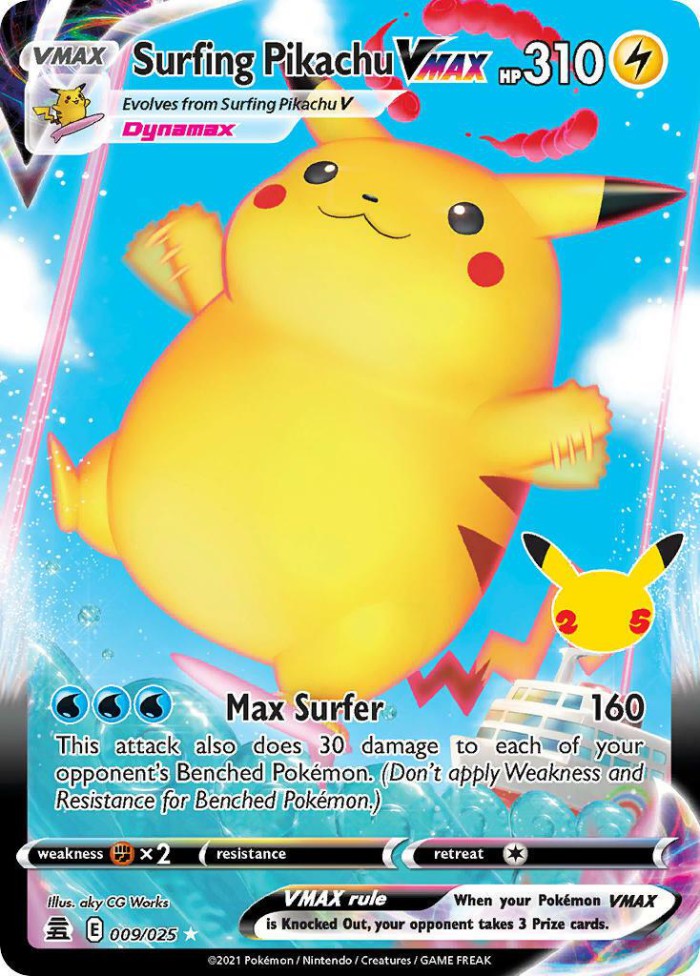 Carte Pokémon: Surfing Pikachu VMAX [Pikachu Surfeur VMAX]