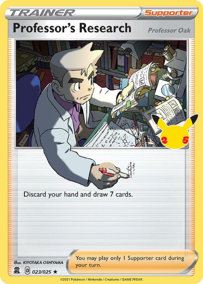 Carte Pokémon: Professor's Research [Recherches Professorales]