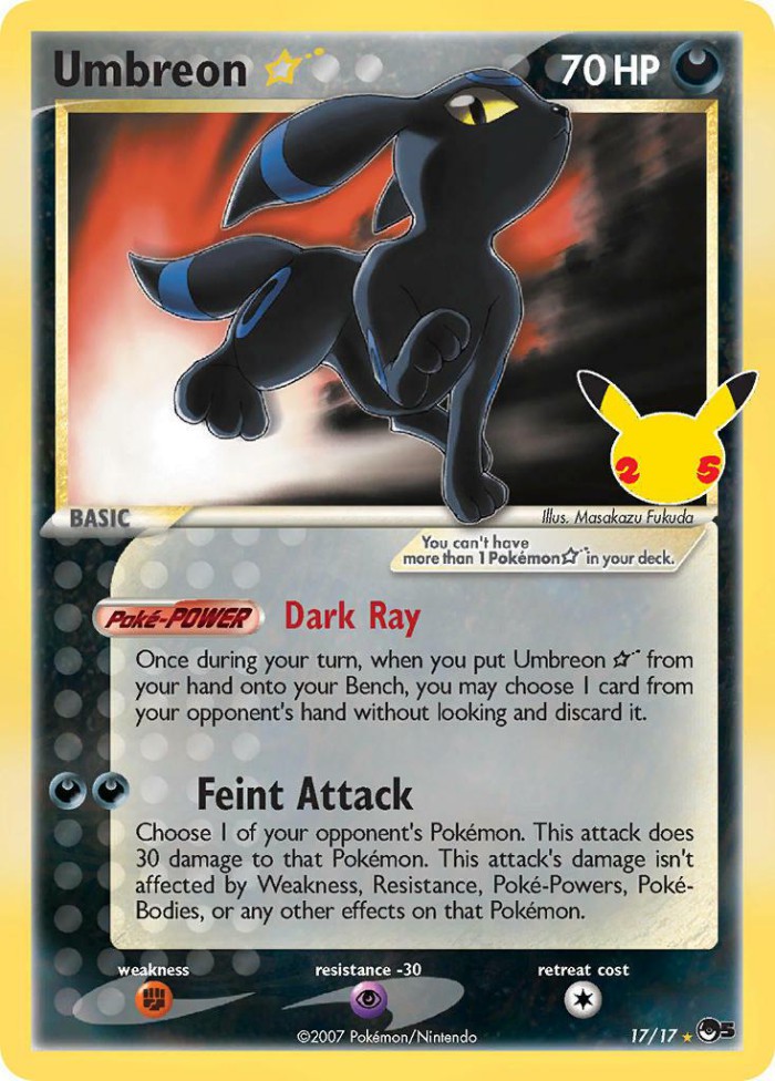 Carte Pokémon: Umbreon star [Noctali star]