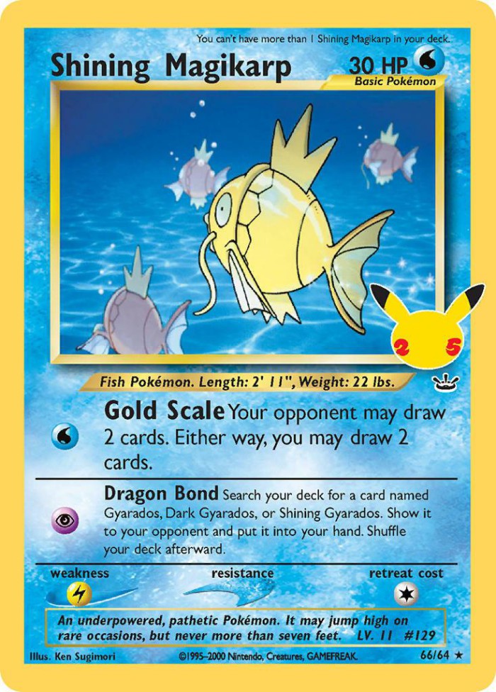 Carte Pokémon: Shining Magikarp [Magicarpe Brillant]