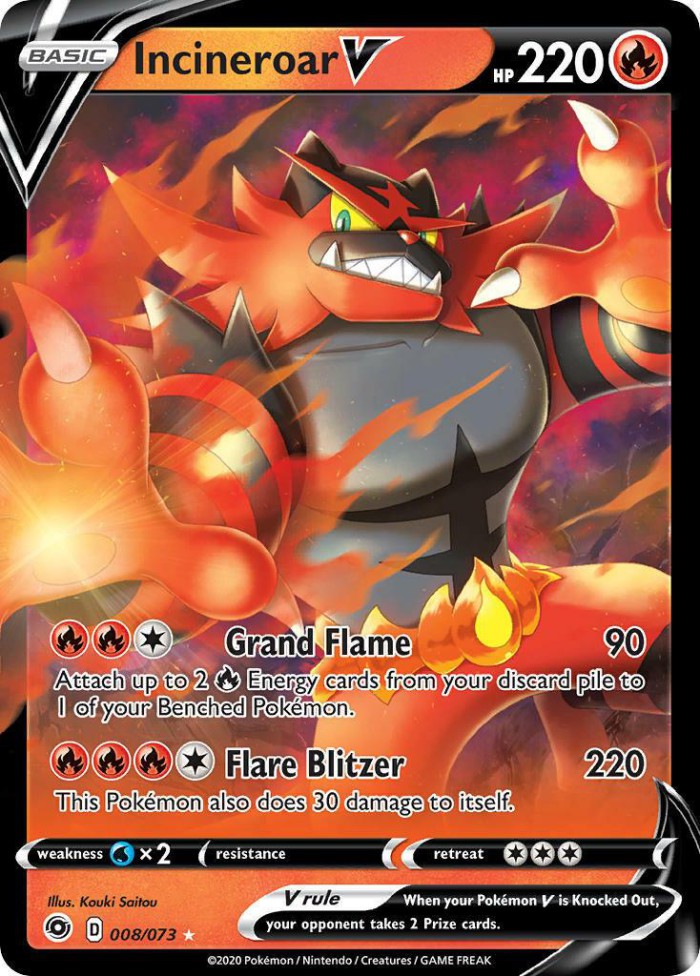 Carte Pokémon: Incineroar V [Félinferno V]