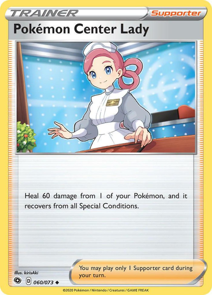 Carte Pokémon: Pokémon Center Lady [Dame du Centre Pokémon]