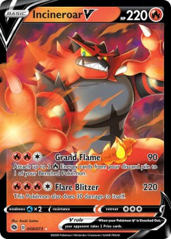 Carte Pokémon: Incineroar V