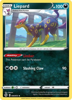 Carte Pokémon: Liepard